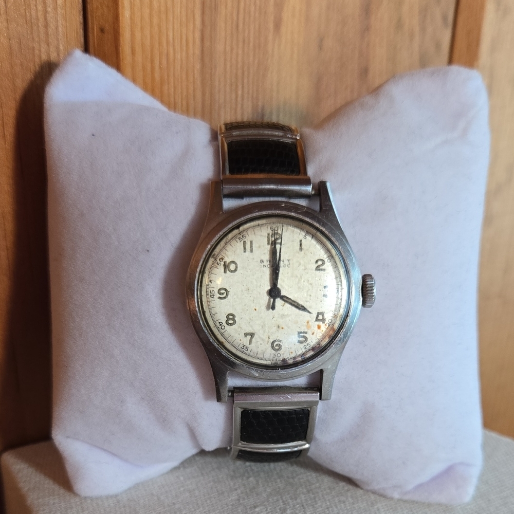 Grant Incabloc Manual Wind Mens Watch Vintage
